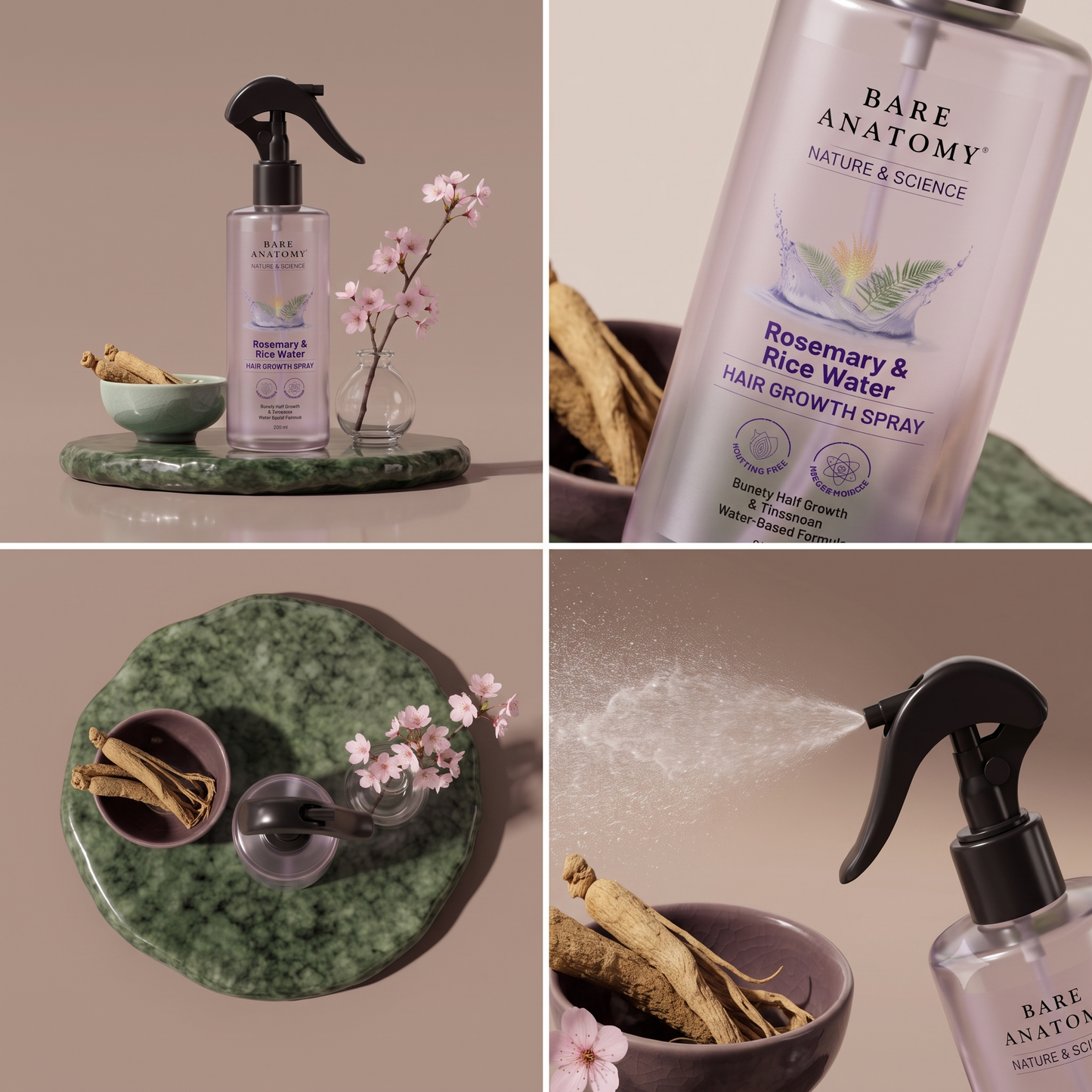 Rosemary & Ricewater Hair Growth Spray