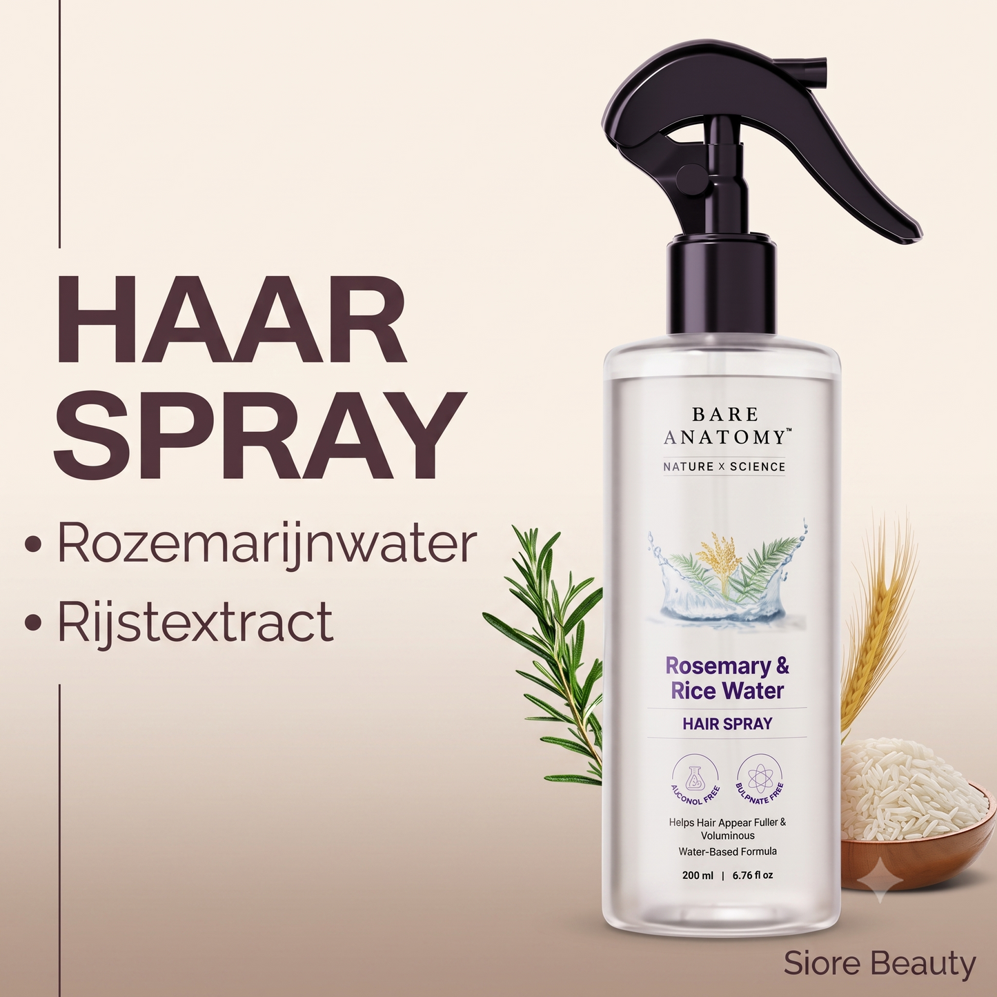 Sioré Hair Growth Spray | Haaruitval Stoppen & Groei Stimuleren In 1 Spray